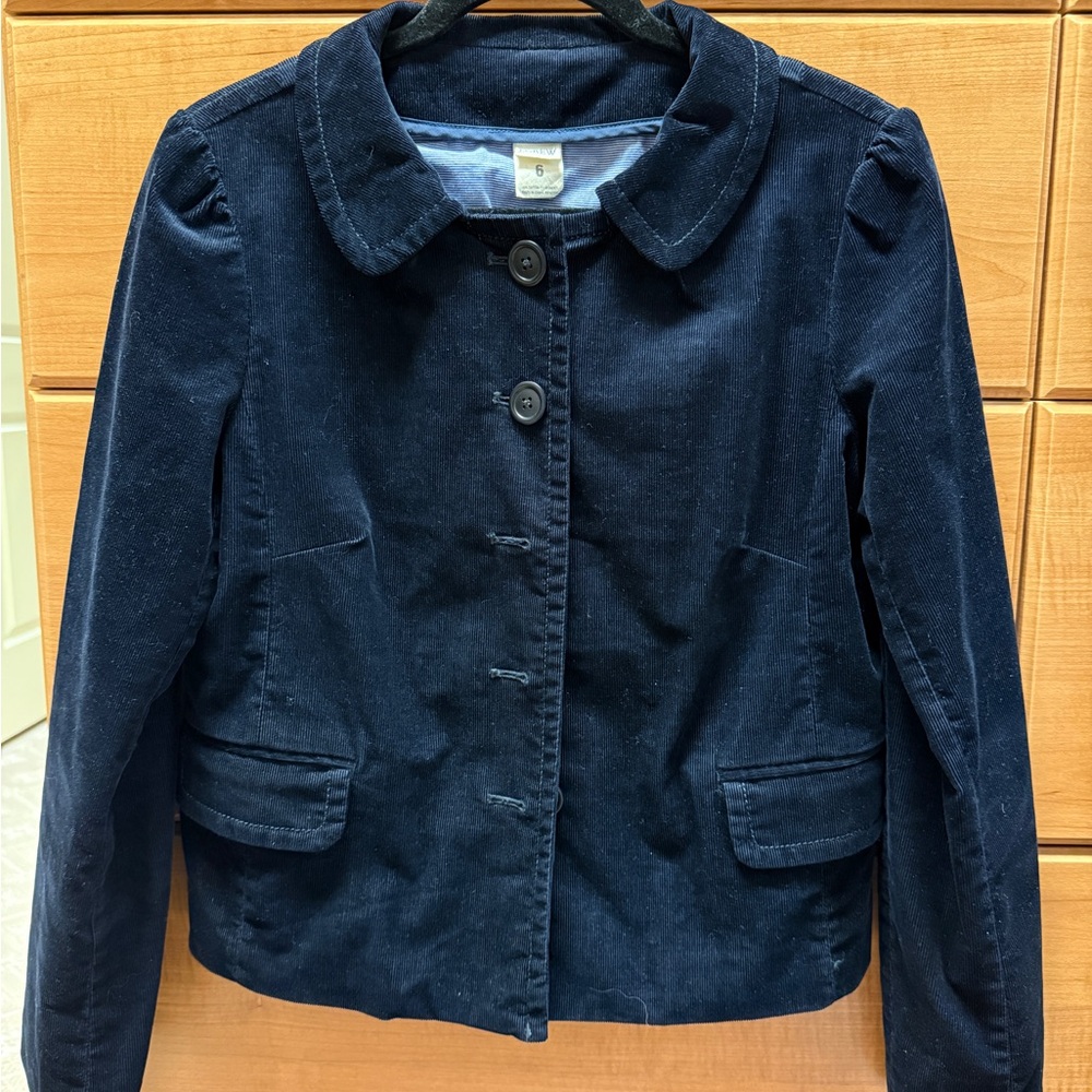 J. Crew Size 6 Navy Blazer with Button Detail So cute!